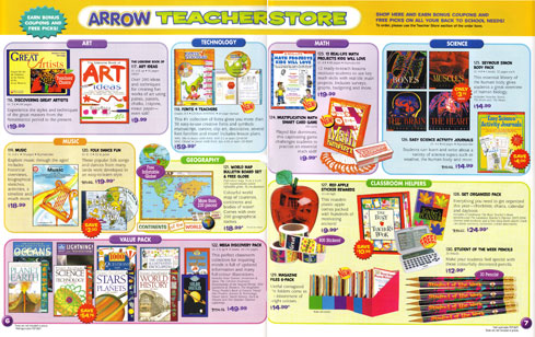 arrow teacher memo double page spread
