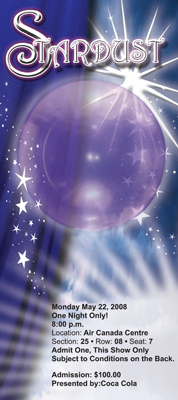Stardust, ticket stub